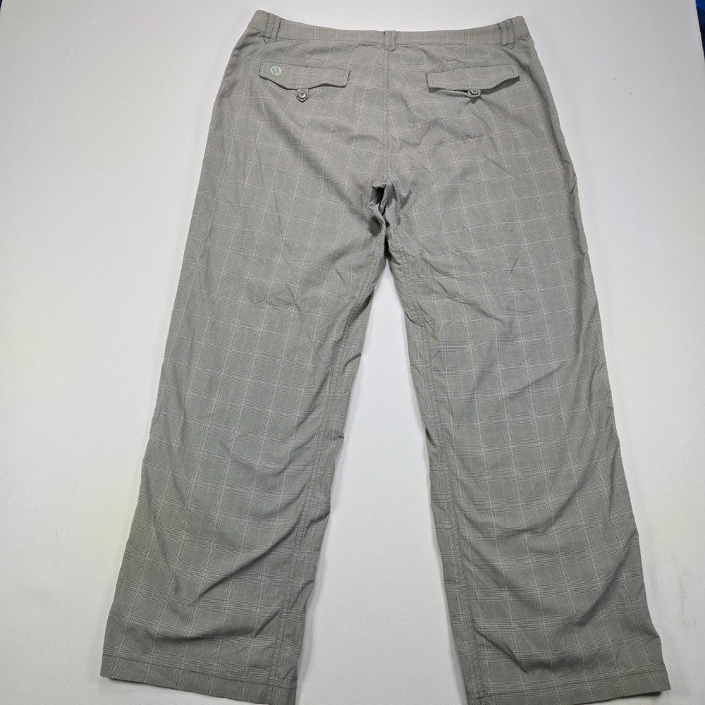Lululemon Athletica Kung Fu Pants Plaid Stretch Grey Mens 38x31 - Picture 2 of 12